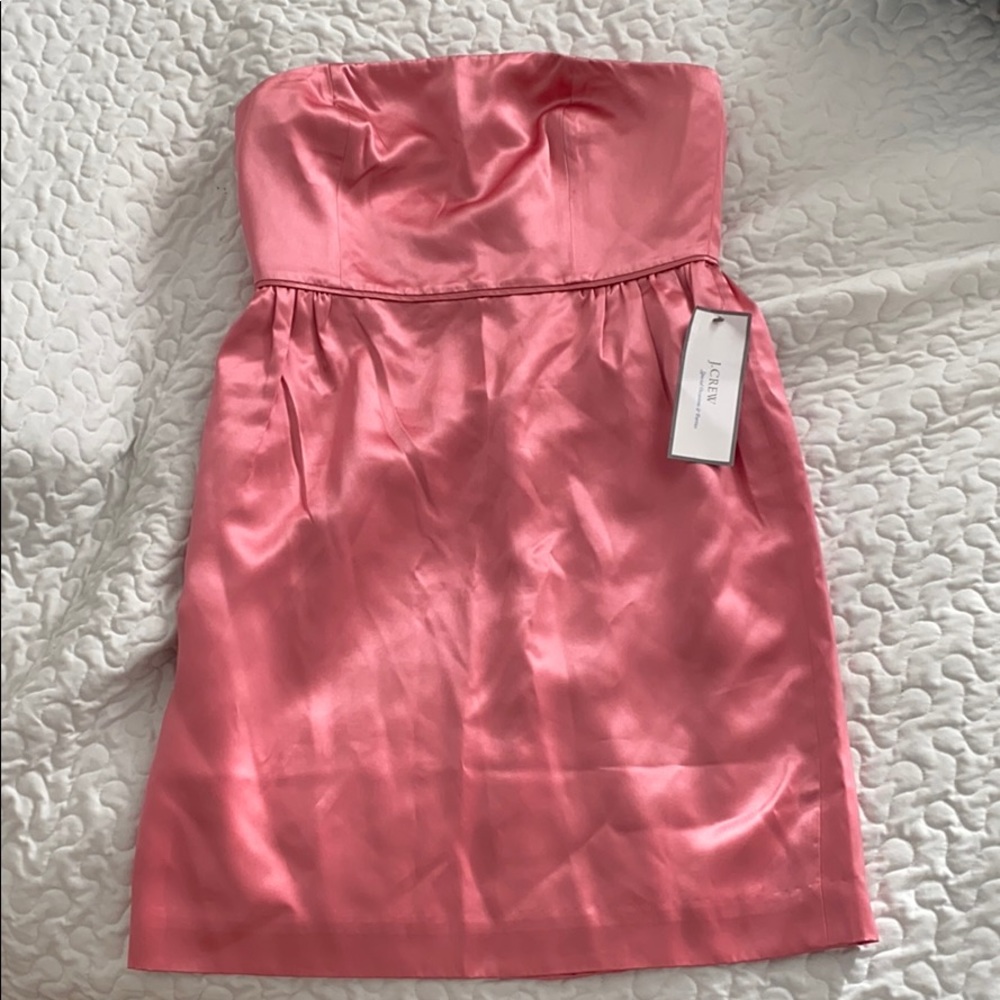 J Crew Silk Strapless Dress